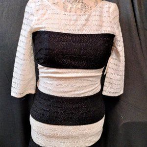 Jessica Simpson Black and White Dress